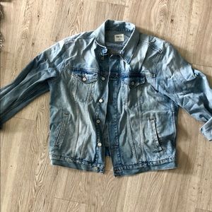 Oversized denim jacket